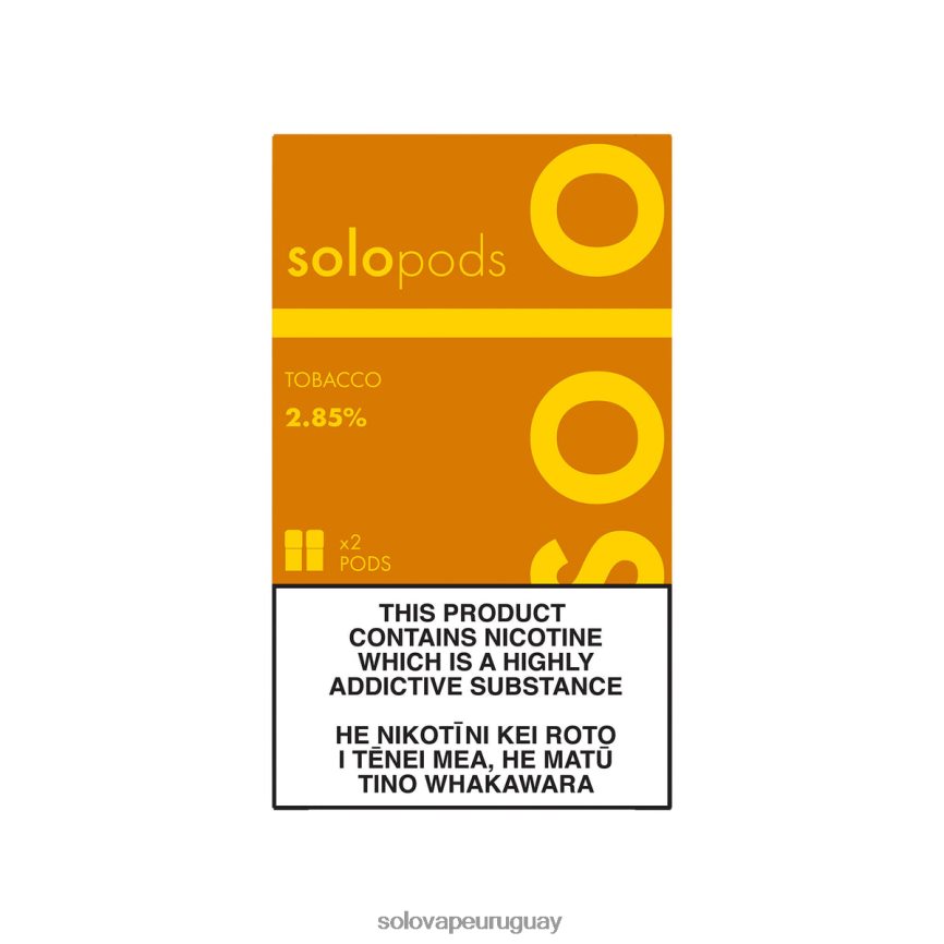 Solo paquete de 2 cápsulas de repuesto tabaco | Solo Vape Precio BR48NP50